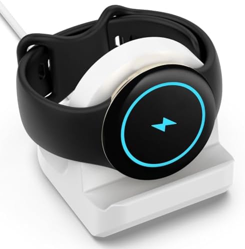 Elevate Your Charging Routine with Miimall’s Premium Non-Slip Silicone Dock for Google Pixel Watch 2 – Ingenious Cable Management, Quick-Power Solution, and Stylish Design for Effortless Access and Enhanced Aesthetics (White)