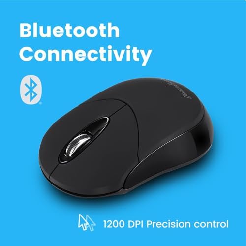 Elevate Your Productivity with the Perixx PERIMICE-802 PP Wireless Bluetooth Mouse – Sleek Purple Design for Windows, i OS & Android Devices – Ergonomic Comfort and High Precision Tracking for On-the-Go Professionals
