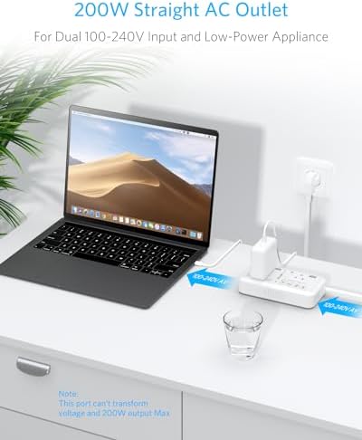 Universal Travel Voltage Converter with Dual USB Ports – 2000 W Adapter for Hair Dryers & Curling Irons – EU/UK/AUS Plug Compatibility for Hassle-Free Global Travel – Compact and Durable Design for On-the-Go Charging