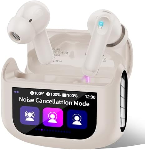 Premium Pearl White Wireless Earbuds with Bluetooth 5.4 – Enjoy 48 Hours of Seamless Listening with Advanced Touch Controls and 5 Custom EQ Settings – Superior Active Noise Cancelling and Transparency Mode for Optimal Sound Adaptability – IPX7 Waterproof for Enhanced Durability During Workouts and Outdoor Activities – Immerse Yourself in High-Fidelity Stereo Sound Tailored for Audiophiles and Everyday Users – Perfect for Daily Commutes and Leisure Listening – Stylish, Modern Design for Enhanced Performance and Fashion Compatibility.