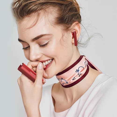 Foxeye Bluetooth 5.4 Advanced Noise Cancelling Earbuds – Ergonomically Designed Wireless Headphones with Touch Controls for Ultimate Comfort and Seamless Connectivity, Ideal for Active Lifestyles and Daily Travel, Compact Charging Case for Enhanced Portability and Quick Access
