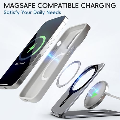 Desert Gold Adjustable Phone Stand – Premium Foldable Aluminum Holder with Magnetic Base for i Phone 16/15/14/13/12 Series – Ergonomic Desk Accessory for Enhanced Productivity and Comfort
