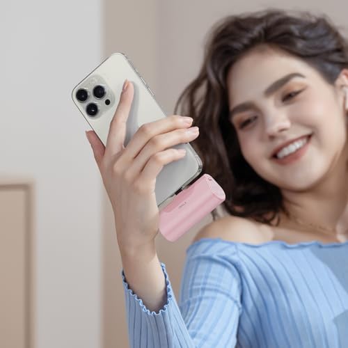 Ultra-Compact i WALK 4,500 m Ah Portable Charger for i Phone 16/15 & Samsung Galaxy S25/S24/S23 – Fast 20 W Power Bank with USB-C Connectivity for Seamless On-the-Go Charging – Lightweight Travel Essential for All Smartphones
