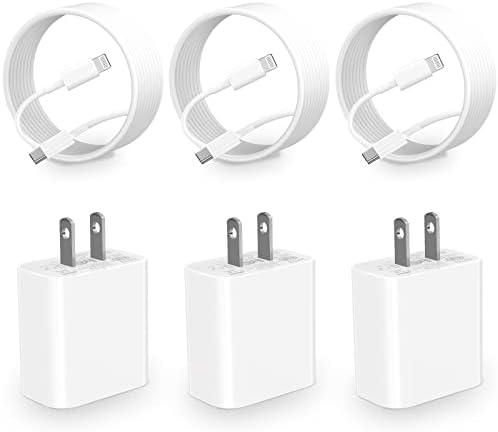 Power Up Your Devices: Premium Dual 20 W USB-C Wall Chargers with 10 FT Lightning Cable for i Phone & i Pad – Rapid Charging Solution for i Phone 14/13/12/11 Pro/Pro Max/XS/XR/SE/8 – Perfect for Home and On-the-Go Efficiency