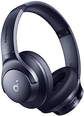 Unleash Your Sound: Anker Q20 i Wireless Over-Ear Headphones with Advanced Noise Cancellation, 40-Hour Battery Life, and Customizable Audio Profiles – Immerse Yourself in Hi-Res Audio with Deep Bass and Transparency Mode for Ultimate Comfort and Clarity