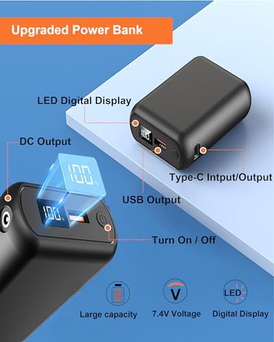 High-Capacity 20000 m Ah Rechargeable Battery Pack for Heated Vests – Dual USB Charging, Enhanced Performance, and Portability for Outdoor Adventures