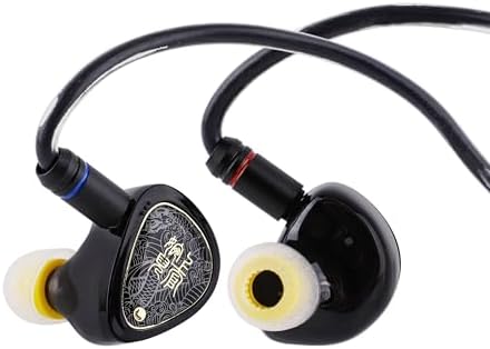 Linsoul TANGZU Wan’er S.G II Audiophile Wired Earbuds | Premium 10 mm Dynamic Driver IEMs with Detachable OFC Cable | Sleek Black Design Perfect for Gamers, DJs, and Music Enthusiasts | Versatile 4.4 mm Connector for Universal Compatibility | Immerse in Rich Sound Quality and Comfort for Long Listening Sessions
