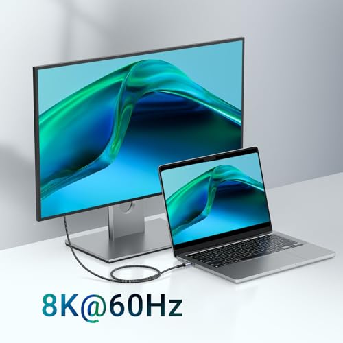 10 FT USB C 3.1 Gen 2 Cable – 2 Pack for High Speed 10 Gbps Data Transfer & 100 W Fast Charging, 4 K 60 Hz Video Output Compatible with Mac Book Pro, Galaxy S21, Thunderbolt 3 – Ultimate Connectivity Solution for Power Users