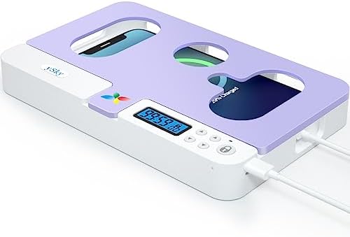 Portable Smart Auto Phone Timer Lock Box for iPhone and Android Phones, Self-Control Timer Locker to Help Kids,Students, Adults Focus Back,Prevent Excessive Games, Mobile Phone Addiction(White) – Enhanced Compatibility and Speed