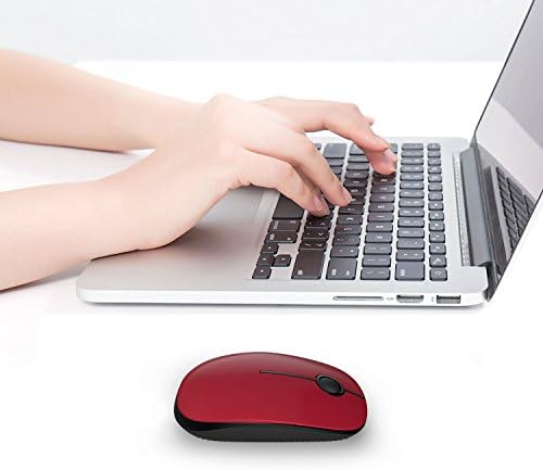 Sleek Vssoplor Wireless Mouse – Ultra-Slim Silent Optical Companion for Laptops & PCs | 2.4 GHz Nano Receiver, Perfect for Quiet Workspaces & Travel | Enhanced Compatibility for Windows, Mac & Linux