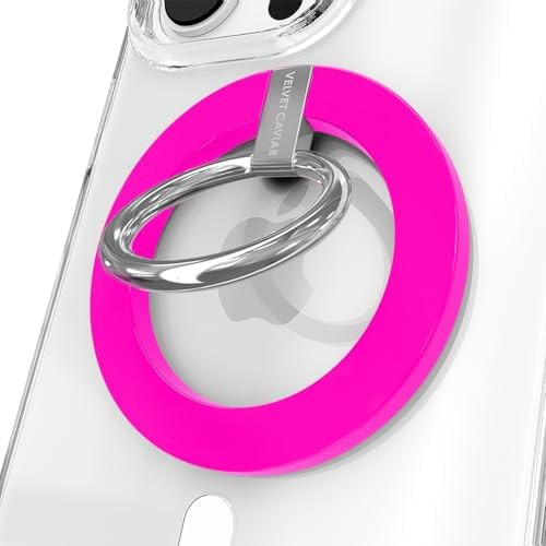 Transform Your i Phone 16, 15, 14, 13, 12 with VELVET CAVIAR’s Amethyst Purple Leopard Mag Safe-Compatible Grip – Stylish Magnetic Ring Holder & Adjustable Stand for Effortless Hands-Free Viewing, Secure Texting, and Enhanced Usability – Elevate Your Mobile Experience with Durable, Lightweight, and Customizable Accessory