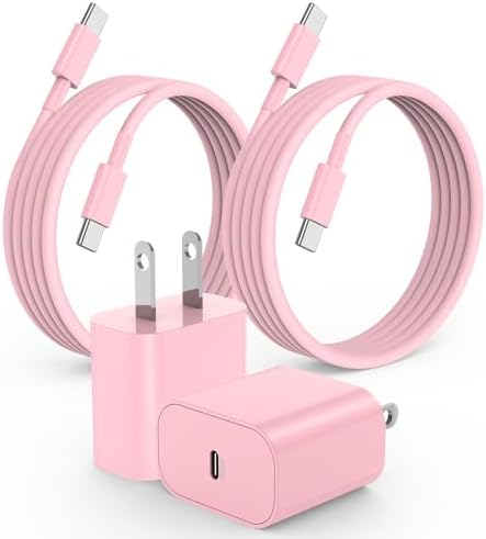 20 W USB-C Fast Charger for i Phone 16/15 Series & i Pad – 6 ft Type C to C Cable, High-Speed Wall Adapter for Optimal Performance, Compact & Durable Power Solution for Apple Devices – Experience Rapid Charging Anywhere