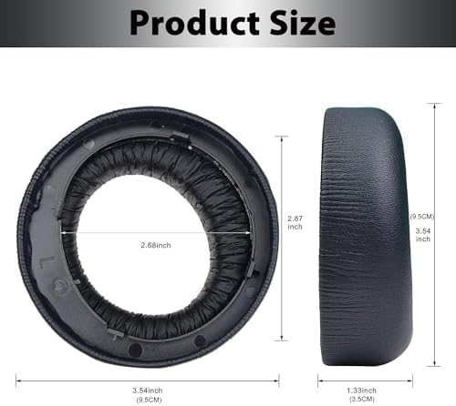 Elevate Your PS5 Gaming with Premium Memory Foam Ear Pads – Noise-Isolating Replacement Cushions for Sony Pulse 3 D Wireless Headset – Soft Mesh Fabric for Unmatched Comfort & Long-Lasting Durability – Black Finish for Seamless Style