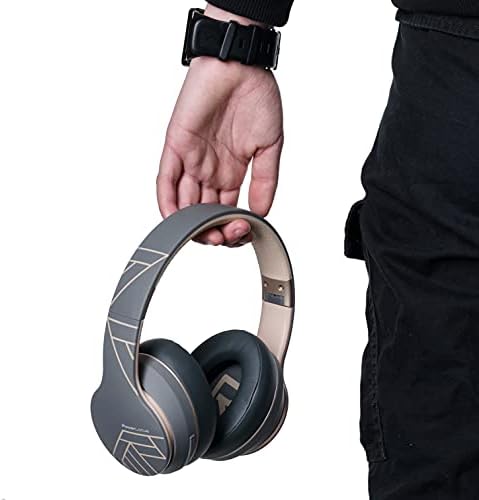 Discover the Ultimate Wireless Over-Ear Bluetooth Headphones with 50-Hour Playtime – Immerse Yourself in Hi-Fi Sound and Rich Deep Bass, Perfect for On-the-Go Music Lovers, Lightweight and Foldable for Easy Travel, Seamless Compatibility with Smartphones and PCs