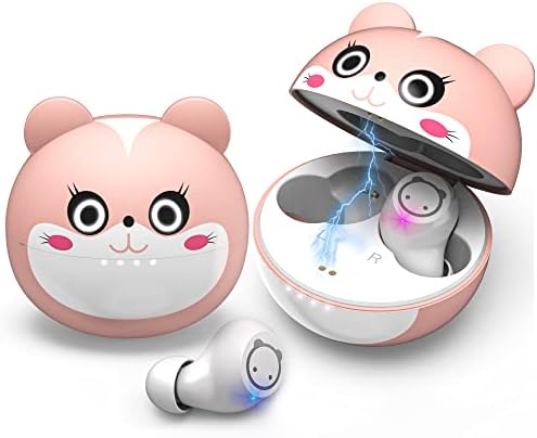 Kids’ Bluetooth 5.1 Wireless Earbuds – Adorable Waterproof Earphones with Dual Mics, 36-Hour Playtime, Hi-Fi Stereo Sound, and Gaming Mode – Perfect for Active Young Listeners and Learning on the Go