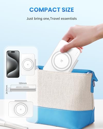 Magnetic Wireless Charging Station for i Phone 15/14/13/12 Pro Max & Apple Devices – Joy Geek 3-in-1 Fast Charger Pad for i Phone, Apple Watch Ultra 9-2, and Air Pods – Compact Design with Enhanced Compatibility and Secure Magnetic Alignment