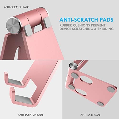 Aduro U-Rise XL Foldable Aluminum Tablet & Phone Stand – Versatile Adjustable Holder for i Phone, i Pad Pro, Nexus, and E-Readers (4-12″) – Premium Stability, Ergonomic Design, and Portable Convenience for Home & Office Use