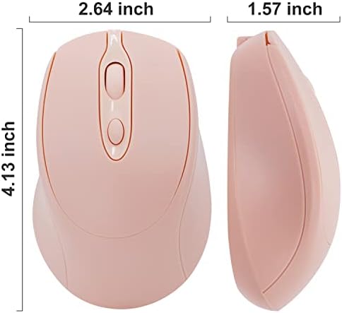 Sleek Silent Rechargeable Wireless Mouse – Ergonomic Light Green Design for Laptop, i Pad, Mac Book, Surface Pro, and More – Perfect for Travel and Everyday Use with Dual Mode Bluetooth Compatibility