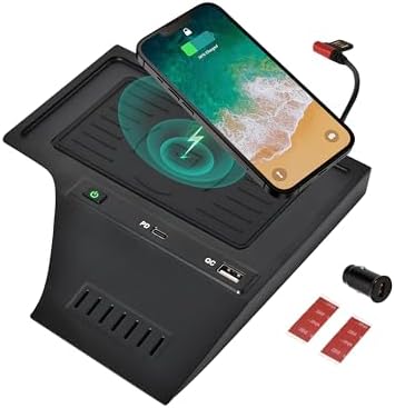 KEWISAUTO Premium Wireless Charging Pad for 2020-2024 Nissan Sentra S, SV, SR – Fast Qi Charger for Effortless Power Boost in Center Console, Seamless Installation, and Elegant Design for Active Lifestyles