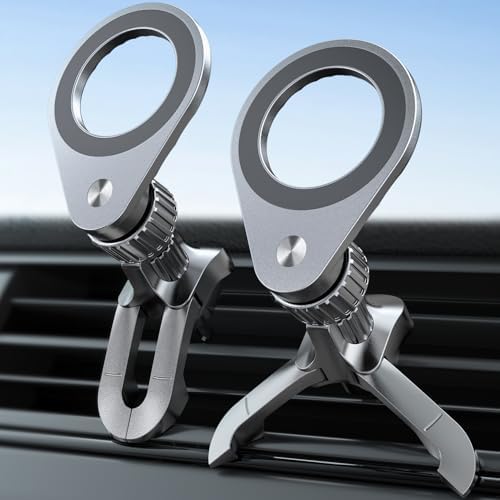 eSamcore Fits MagSafe Car Mount [2 Pack], Magnetic Phone Holder for Car Vent Strong N52 Magnets Air Vent Cell Phone Holder Clip for iPhone 16/15/ 14/13/ 12/ Pro Max – Enhanced Compatibility and Speed