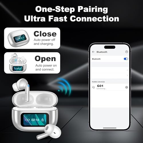 AI-Powered Translation Wireless Earbuds with Bluetooth 5.4 – Effortless Communication Across 144 Languages, Smart Touch Control, and Comfortable Ergonomic Fit for Travelers & Language Enthusiasts – Superior Battery Life for Business and Leisure Use