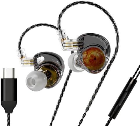 Unleash Superior Sound with ND Planet IEM Earphones – High-Fidelity Gaming and Music Earbuds Featuring 12 mm Dual Magnetic Drivers, Customizable Detachable 2-Pin Cable, and Advanced Noise Isolation for Audiophiles, DJs, and Musicians – Ultimate Comfort and Cross-Device Compatibility for Immersive Listening Experiences