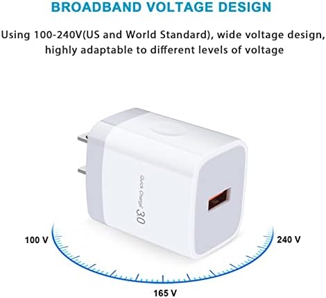 Ultra-Fast Quick Charge 3.0 Phone Charger for Google Pixel 9 Series & Samsung Galaxy Models – Superior Compatibility, Lightning Speed, and Safety Features for On-the-Go Charging