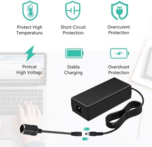 High-Performance 12 V 10 A Power Adapter | 120 W AC to DC Converter for LCD Monitors, LED Drivers, and Car Devices | Reliable Power Supply for On-the-Go Use and Enhanced Device Versatility