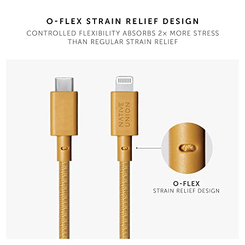 Revamp Your Charging Routine with Native Union 10 ft USB-C to Lightning Belt Cable – Ultra-Durable MFi Certified Cable for i Phone 14 Series & All Lightning Devices – Fast Charging & Data Transfer in Stylish Cosmos Finish for Enhanced Mobility and Performance
