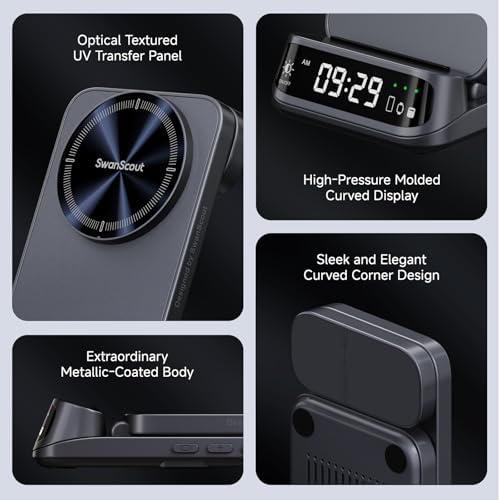 Foldable 3-in-1 Magnetic Wireless Charging Station: Mag Safe-Compatible Charger for i Phone 16/15/14/13 Series, Apple Watch, and Air Pods – Enhanced Portability and Fast Charging for Travel and Home Use