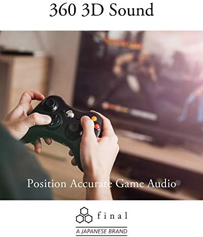 Final E500 – Premium 3 D Spatial Audio Earphones for VR, ASMR, Gaming, and 360 Music – Unmatched Comfort and Versatile Device Compatibility in Black
