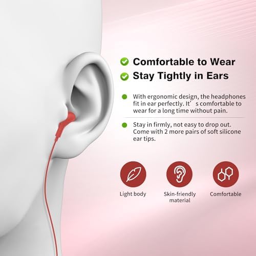 Magnetic USB C Earbuds for Samsung Galaxy S24 Ultra, S23 FE, S22, S21, A54, A53 & i Phone 16, 15 Pro Max – Noise Isolating Wired Headphones with Microphone and Volume Control for Enhanced Audio Experience – Perfect for Music Lovers and Professionals