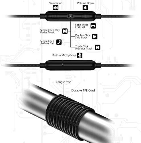 Ultimate USB C Wired Headphones for Sports: Secure Over-Ear Design with Anti-Drop Earhooks & Built-in Microphone – Superior Sound Quality for i Phone 16, Samsung Galaxy S25, Google Pixel 9, and More – Ideal for Gym and Running Activities – Fast Charging Compatibility & Ergonomic Comfort