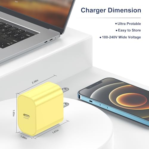 Fast Charging Multi-Port USB C Power Adapter – 5-Port 40 W Wall Charger for i Phone 16 Pro Max, 16 Pro, 15 Pro Max, and More – Compact Cube Design with 3 USB-C and 2 USB-A Ports – Ideal for Efficient Device Charging in Homes and Offices – Built-in Safety Features for Overcharging Protection – Perfect for Busy Professionals and Families