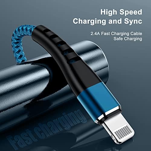 Essri 3-Pack Carplay USB A to C Cable for iPhone 16/15 Pro Max,USB C Car Charger Cable 3FT,Fast Charging Cord Compatible with iPad Pro/Air/Mini, for Apple 16/15 Series,for Samsung,Blue – Enhanced Compatibility and Speed
