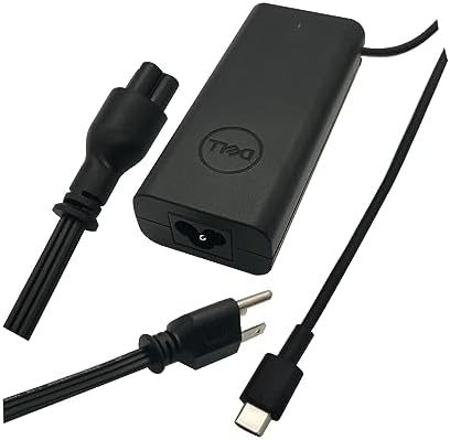 Dell 65 W USB-C Laptop Charger for Latitude 3430/3440/3450 – Genuine Original Power Adapter with 3 FT Cord, High-Speed Charging, Versatile Compatibility, Model HKA65 NM200, Enhanced Performance for Optimal Device Efficiency