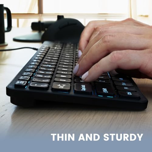 Transform Your Workspace with the Perixx PERIBOARD-215 B US Wired Keyboard – Ultra-Slim Design, Scissor Switch Keys for Silent Precision, Dual USB-A & USB-C Ports for Ultimate Connectivity, Detachable Cable for On-the-Go Convenience, Sleek Black Finish Perfect for Any Aesthetic, Compatible Across Multiple Operating Systems for Versatile Use – Elevate Your Typing Experience Today!