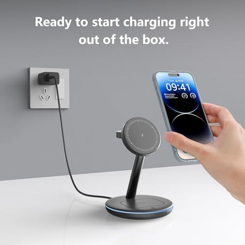 2025 Advanced 3-in-1 Magnetic Wireless Charging Station for Apple Devices – Fast Charging Stand for i Phone 16/15/14/13/12, Apple Watch Series & Air Pods – Enhanced Stability, Efficient Magnetism & Intelligent Safety Features – Perfect Gift for Tech-Savvy Couples