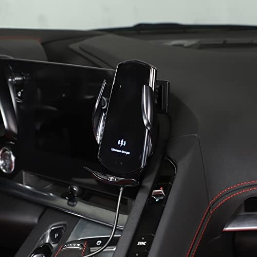 Sekhyna C8 Corvette Car Phone Holder Mount – Premium ABS Navigation Screen Side Frame Accessory for 2020-2023 Models – Universal Smartphone Compatibility and Effortless Installation – Elevate Driving Safety and Convenience