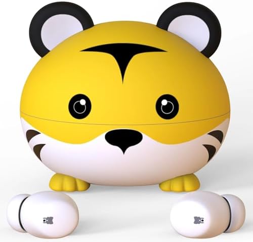 Penguins Kids Bluetooth Headphones – Safe 85 d B Volume Limited Earbuds with 30-Hour Playtime, Waterproof Touch Control for Small Ears – Ideal for School, Travel, and Home Use with Superior Device Compatibility and Child-Friendly Design