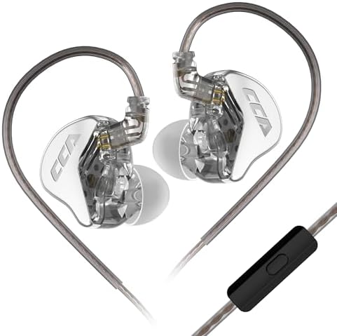 Premium CCA CRA Wired Earbuds – Advanced Dynamic Driver IEM for Unmatched Clarity and Rich Deep Bass – Customizable Detachable 2-Pin Cable – Lightweight Ergonomic In-Ear Headphones with 3.5 mm Compatibility – Ideal for Audiophiles and Everyday Users Seeking Superior Sound Quality