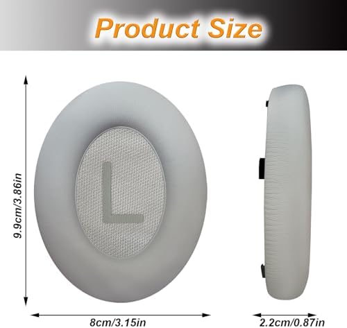 Upgrade Your Bose 700 Wireless Headphones with Luxurious Replacement Ear Cushions – Premium Soft Protein Leather & High-Density Noise Cancelling Foam for Superior Comfort and Sound Isolation – Seamless NC700 Compatibility in Sleek Black