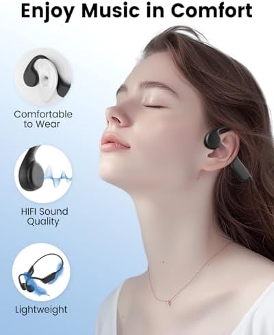 Revolutionary Bone Conduction Swimming Headphones – IPX8 Waterproof Design, Bluetooth 5.3 Connectivity, Built-in MP3 Player with 2500+ Songs, Exceptional Underwater Sound Clarity for Aquatic Enthusiasts and Competitive Swimmers