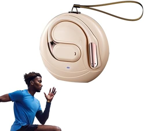 Revolutionary Open-Ear Bone Conduction Bluetooth 5.4 Earbuds – Ultra-Light Wireless Headphones for Active Lifestyles – Sweat-Resistant, Ergonomic Design Perfect for Jogging, Cycling & Commuting – Experience Immersive Sound Quality with Extended Battery Life & Universal Compatibility for All Devices