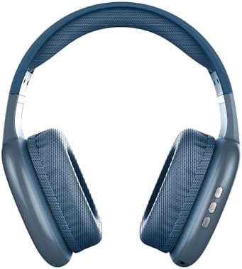 RCA Wave-56 Wireless Over-Ear Headphones – Elevate Your Listening Experience with Hi-Res Audio, Enhanced Bass, and 20-Hour Battery Life, Featuring Innovative Transparency Mode for Seamless Surround Awareness, Ultra-Lightweight and Travel-Ready Design in Elegant White Finish