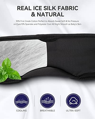 Transform Your Sleep Experience with the MUSICOZY Bluetooth Sleep Mask – Premium Wireless Eye Cover Featuring Built-In Earbuds for Ultimate Comfort, Perfect for Side Sleepers, Office Relaxation, and Travel – Advanced Bluetooth 5.4 Connectivity for Effortless Pairing and High-Quality Sound, Ideal Tech Gift for Anyone Seeking Restful Slumber.