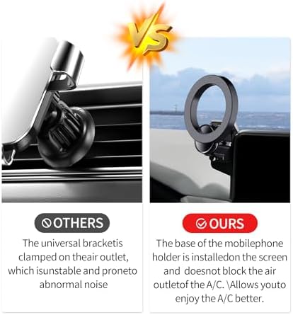 Maser Weller 10.25-Inch Car Phone Holder for Mazda CX-5 (2021-2025) – 360° Rotating Magnetic Cradle, Air Vent Safe Mount, Premium Stability, Hands-Free Navigation, Seamless Integration with Mag Safe Technology, Enhance Your Driving Experience and Stay Connected