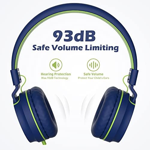 Stylish AILIHEN I35 Kids Foldable Headphones with Safe 93 d B Volume Limiting and HD Microphone – Perfectly Designed for Learning and Fun on Chromebooks, Laptops, and Tablets – Trendy Pink and Purple Color for Young Explorers and Students