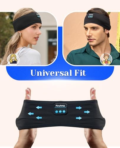 Perytong Wireless Bluetooth Sports Headband Headphones – Ultimate Comfort & Crystal-Clear Sound for Sleep, Yoga & Jogging – Perfect for Insomnia Relief, Meditation, and Easy Device Pairing