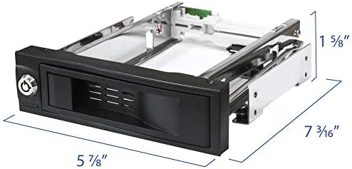 Kingwin Universal Hot Swap Mobile Rack for 2.5” & 3.5” SSD/HDD – Effortless Internal Tray-Less SATA Hard Drive Backplane Enclosure with 6 Gbps Support for SATA I/II/III & SAS I/II – Ultimate Flexibility and Enhanced Data Transfer Speed for Efficient Storage Management